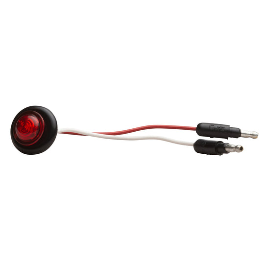 CLR/MKR, Red, LED, Round, Micronova® P2 With Grommet - 49322 - Grote