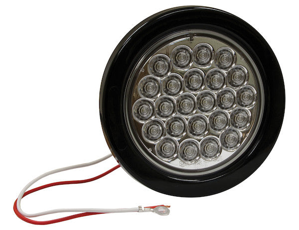 4 Inch Clear Round Backup Light Kit With 24 LEDs (PL-2 Connection, Includes Grommet and Plug) - 5624324 - Buyers Products