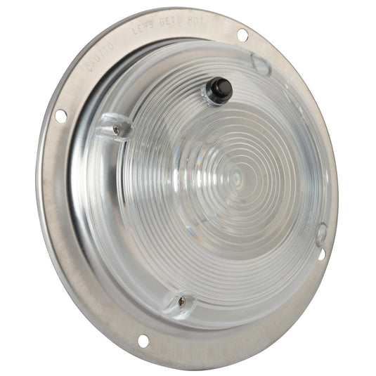 Dome/Interior Lamp, Clear,  6", With Switch - 61821 - Grote