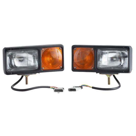 Snowplow Lamp, Black, Per-Lux¬Æ W/Connector, Pair - 64291-4 - Grote