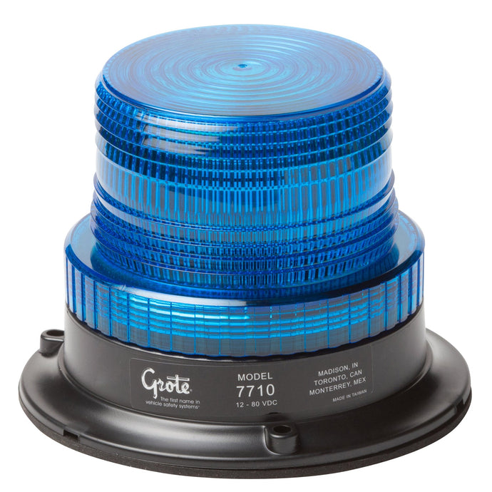 Emergency Lighting, Blue, Single Flash, Mighty Mini-Strobe - 77105 - Grote