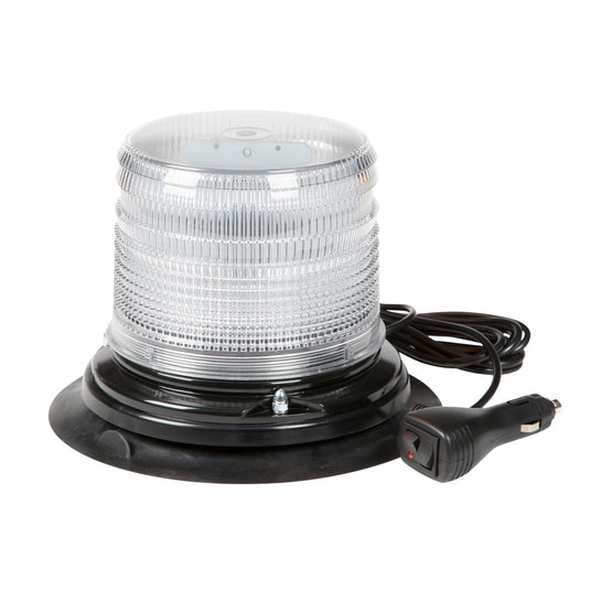 Emergency Lighting, Clear, LED Beacon S.A.E. Class I 12 V Low Lens Vacuum Magnet - 78041 - Grote