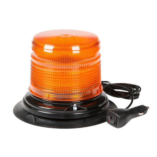 Emergency Lighting, Amber, LED Beacon S.A.E. Class I 12 V Low Lens Vacuum Magnet - 78043 - Grote