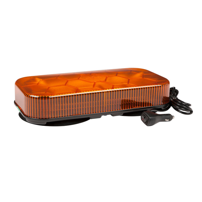 Emergency Lighting, Amber, LED Mini Light Bar S.A.E. Class I 12 V Vacuum Magnetic - 78133 - Grote