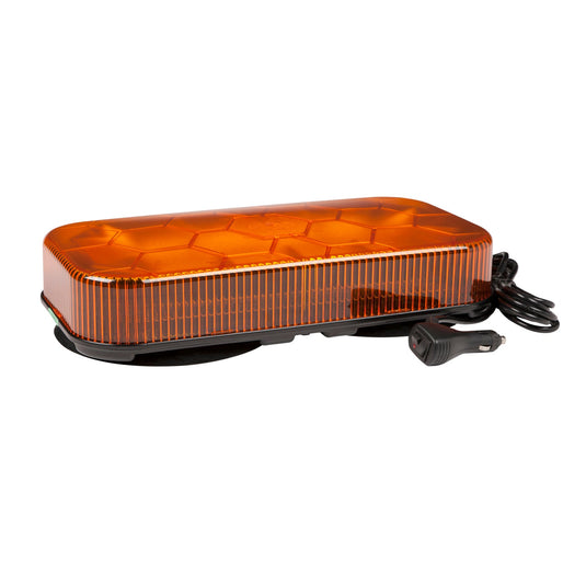 Emergency Lighting, Amber, LED Mini Light Bar S.A.E. Class I 12 V Vacuum Magnetic - 78133 - Grote