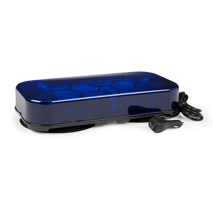 Emergency Lighting, Blue, LED Mini Light Bar S.A.E. Class I 12 V Vacuum Magnetic - 78135 - Grote