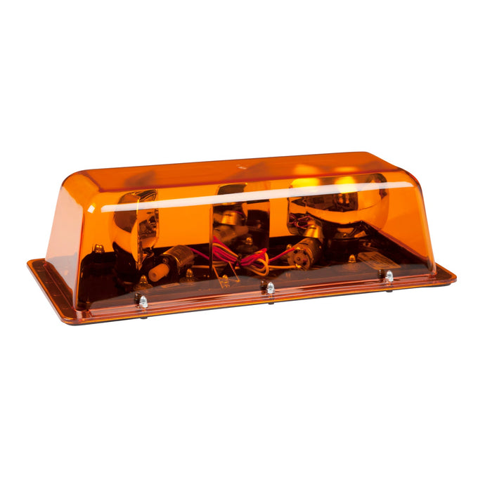 Emergency Lighting, Amber, Halogen Rotating Mini Light Bar S.A.E. Class I  12 V - 78513 - Grote