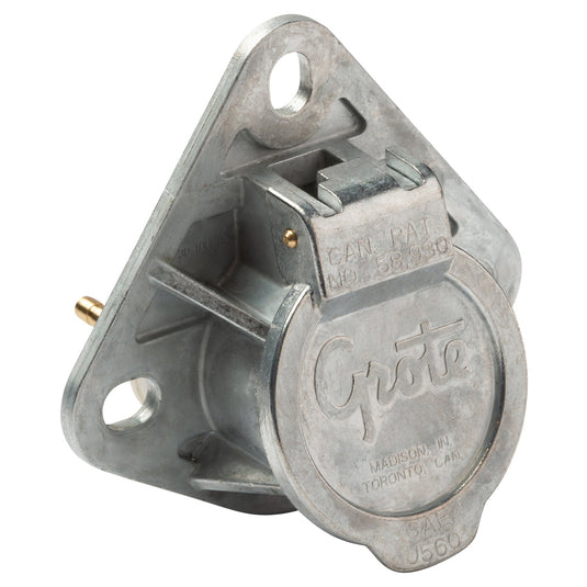 Trailer Wiring, Ultra-Pin Receptacle, 3 Hole Mount - 87220 - Grote