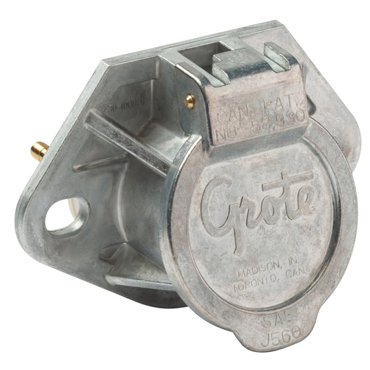 Trailer Wiring, Ultra-Pin Receptacle, 2 Hole Mount - 87250 - Grote