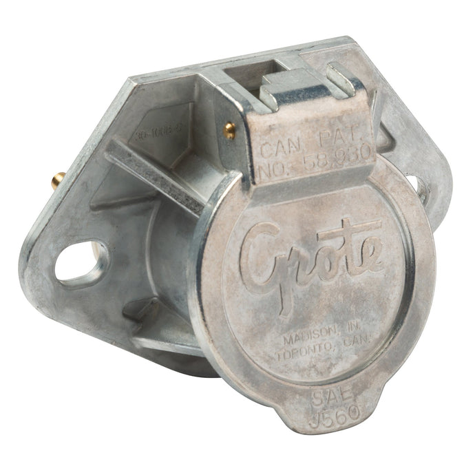 Trailer Wiring, Receptacle Only, Ultra Pin Receptacle, 2-Hole Mnt - 87860 - Grote