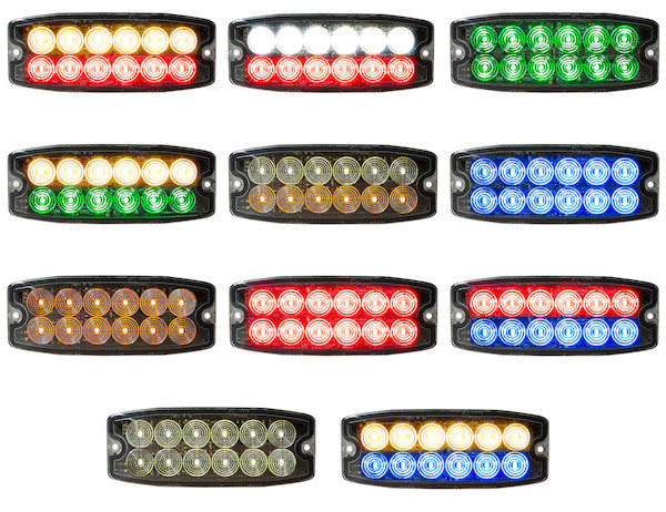 Green Dual Row Ultra Thin 5 Inch LED Strobe Light - 8890409 - Buyers Products