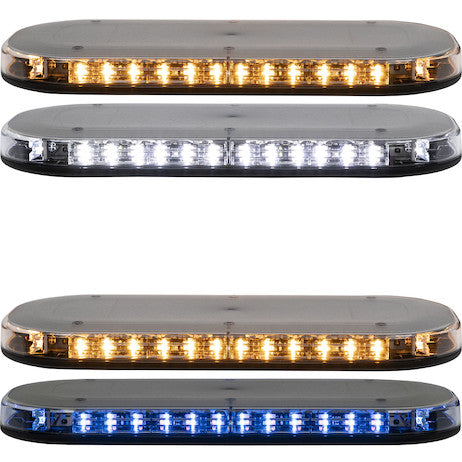 Class 1 Low Profile Oval LED Mini Light Bar - Amber/Clear - 8891160 - Buyers Products