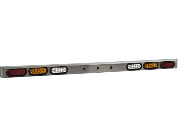 77 Inch Oval LED Light Bar Kit with White - 8891177 - Buyers Products