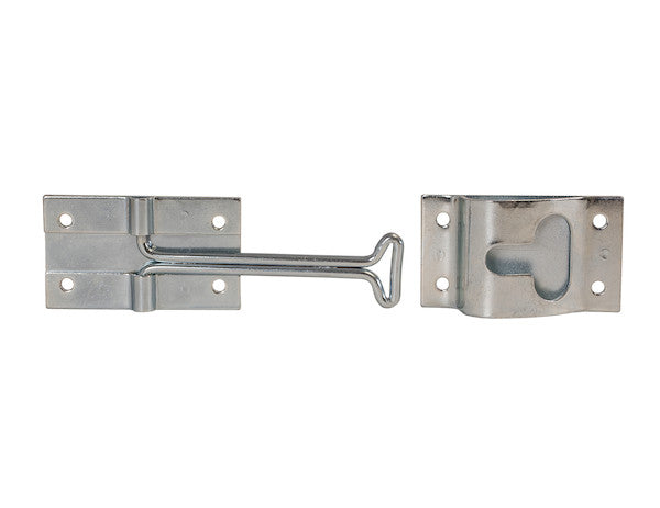 4 Inch Hook & Keeper Door Holder - Zinc Plated - DH500 - Buyers Products