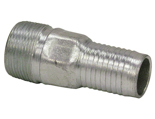 Un-Plated Combination Nipple 1 Inch NPT x 1-1/4 Inch Hose Barb - BHES4x5 - Buyers Products