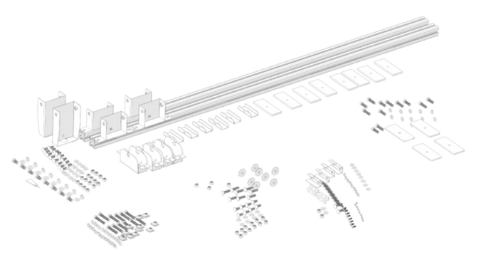 ALUM.RAIL MOUNT KIT - HLM-40818 - Absolute Autoguard