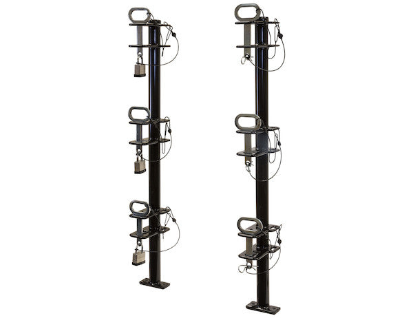 3-Position Channel Style Lockable Trimmer Rack for Open Landscape Trailers - LT13 - Buyers Products