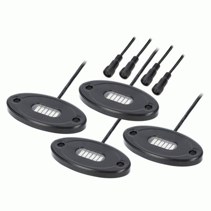 4 POD ROCK LIGHT KIT - MET-RGBW1-4KT - Absolute Autoguard