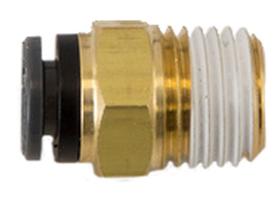 Brass/Poly DOT Push-In Male Connector 3/8 Inch Tube O.D. x 1/4 Inch Pipe Thread - NC00M375P25 - Buyers Products