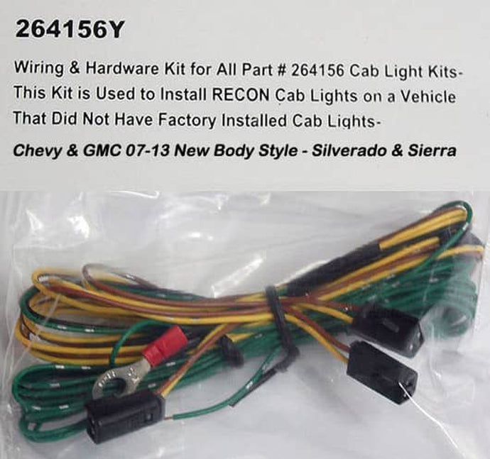 CAB LIGHT WIRING KIT 07-13 GM - REC-264156Y - Absolute Autoguard