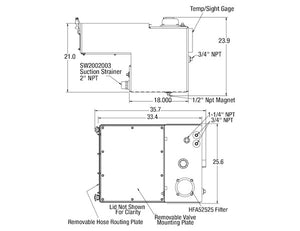 30 Gallon Stainless Steel Reservoir - SMR30VESS - Buyers Products